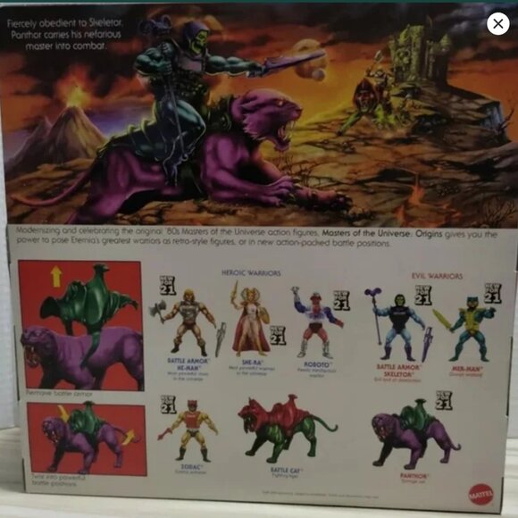 Masters of the Universe Origins Panthor Savage Cat Collectible Action Figure - Picture 2 of 2